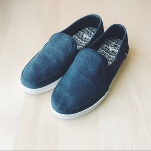 Boys Sanuk Slip On Dark Gray Shoes - New